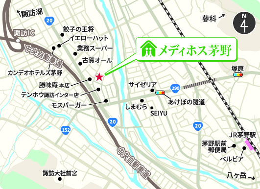 メディホス茅野＿地図・案内図