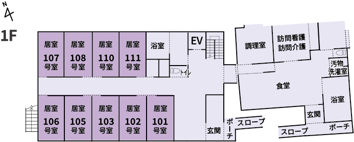 メディホス茅野間取り図1F